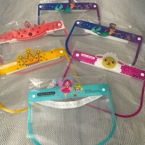 Fun & Fancy Girl’s face shields (new & sealed)